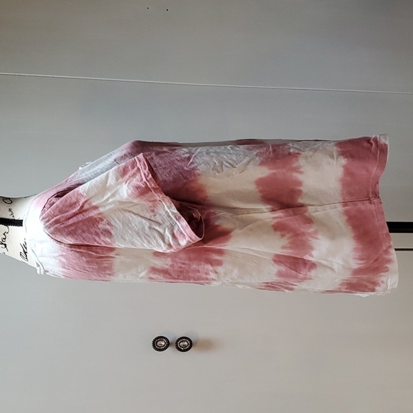 OLD Navy - Pink/ White Stripe Womens Short sleeve Top Sz.XL - Picture 2 of 3